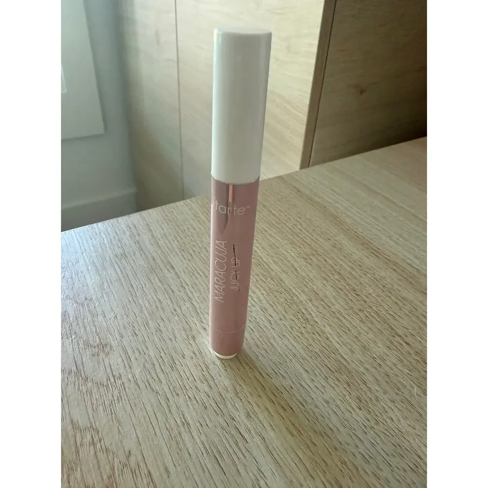 $27 New Tarte Maracuja Juicy Lip Plump Coconut Cream Pie Lip Gloss Nude Pink